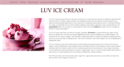 Desktop Screenshot of luvicecream.com