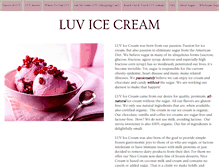 Tablet Screenshot of luvicecream.com